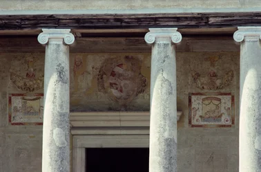 Colonne ioniche del portico, costruito nel 1554-63 da Andrea Palladio (1508-80)